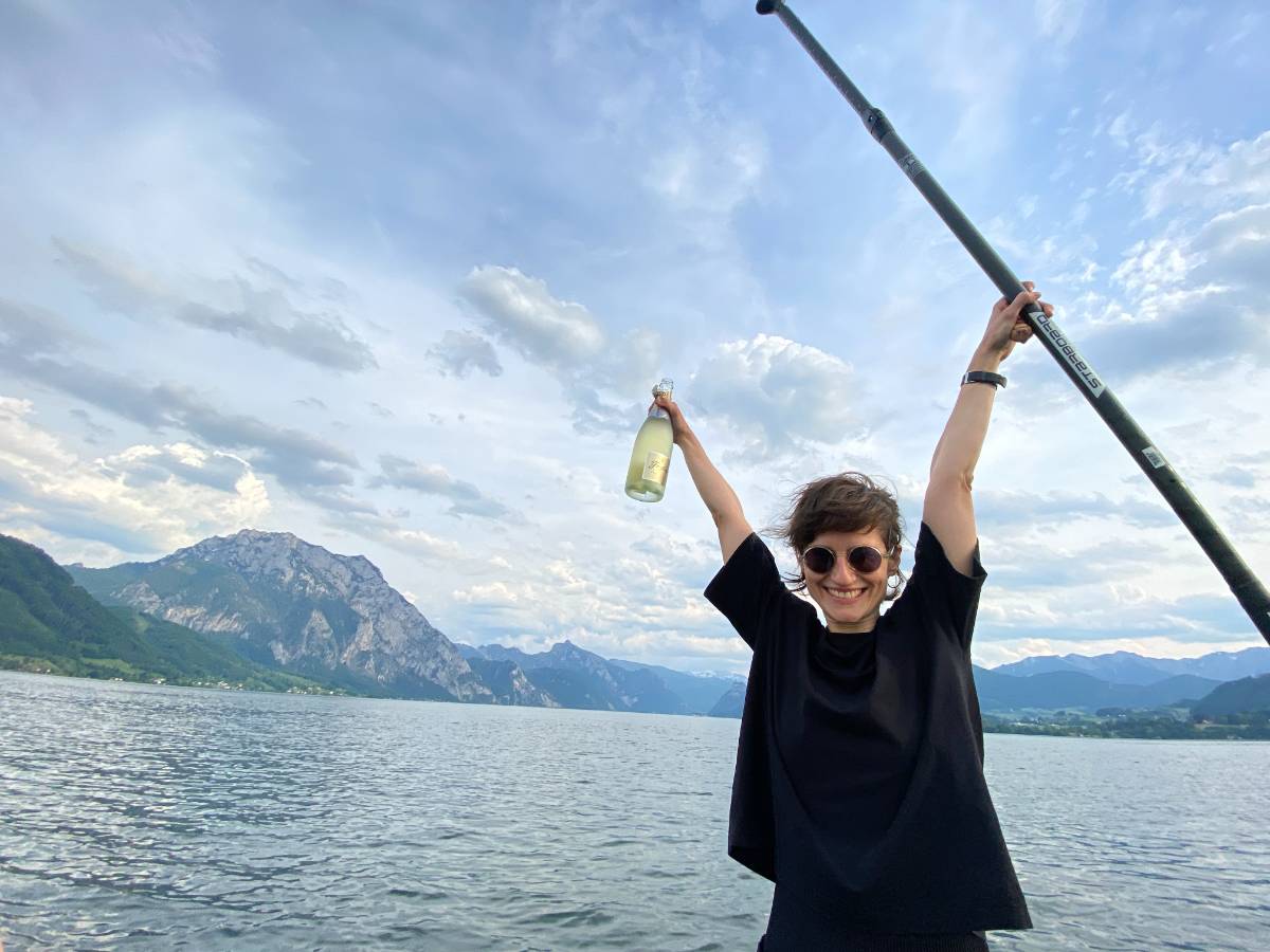 Gastgeberin am Traunsee